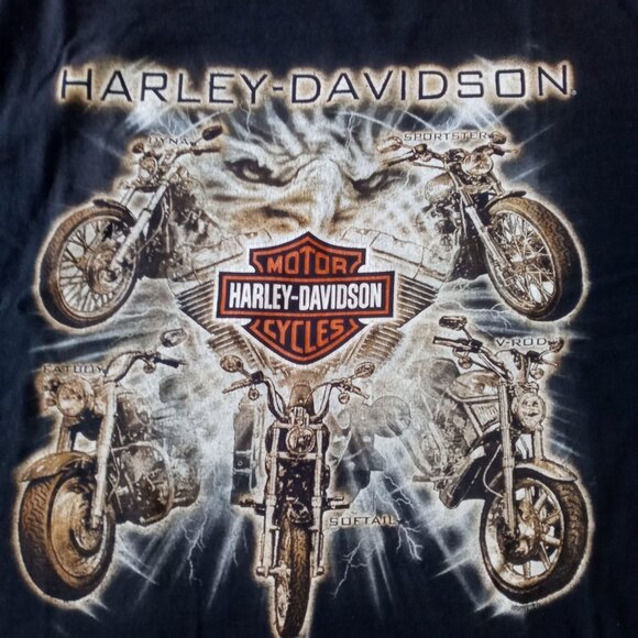 Harley Davidson 2007 black Cape Breton two sided graphic Tee Size XL - Picture 5 of 8